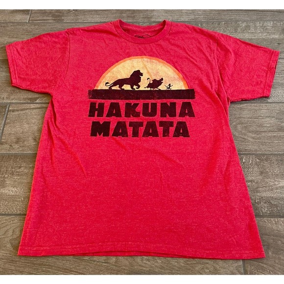 Disney Men's Adult Shirt The Lion King Hakuna Matata T-shirt sz Large - Picture 1 of 6